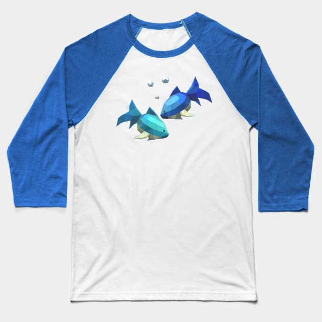 pisces Baseball T-Shirt by MOUKI